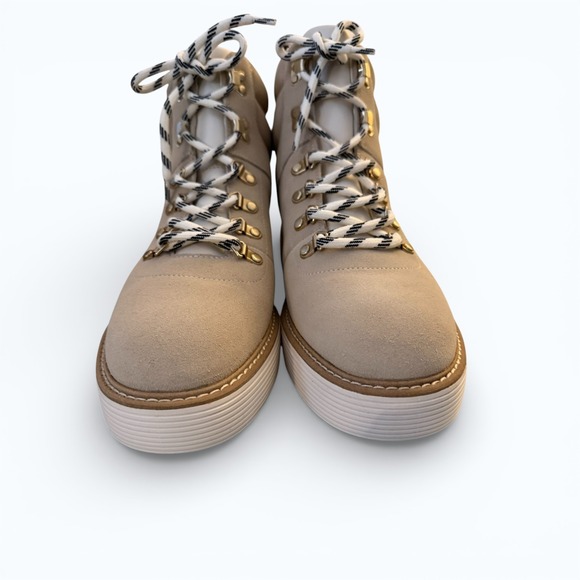 Cole Haan Shoes - Cole Haan Waterproof Hiker Boots Women's 11M Ivory ZEROGRAND Wedge Boho NWB